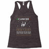 cancer christmas ugly sweater Racerback Tank