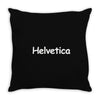 helvetica Throw Pillow