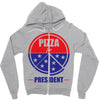 pizza for prez Zipper Hoodie