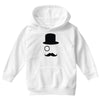 moustache gentleman Youth Hoodie