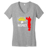 respect batle royal gaming Women's V-Neck T-Shirt