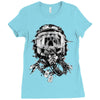 skull pilot Ladies Fitted T-Shirt