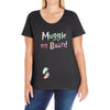 Muggle on Board Watercolor Ladies Curvy T-Shirt