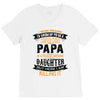 Super Cool Papa Of A Freaking Awesome Daughter V-Neck Tee