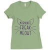 FREAK MEOWT CAT Ladies Fitted T-Shirt