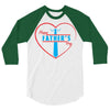happy father's day 3/4 Sleeve Shirt