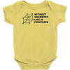 without geometry life is pointless funny math school science nerd geek Baby Onesie