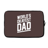 world's okayest dad funny Laptop sleeve