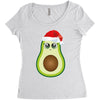 santa avocado Women's Triblend Scoop T-shirt