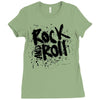 rock music r Ladies Fitted T-Shirt