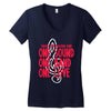 walker high marching band one sound one band one love Women's V-Neck T-Shirt