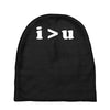 i  u i am greater than you Baby Beanies