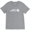 evolution of a drummer V-Neck Tee