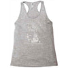 christmas funny dog &amp; snowman Racerback Tank