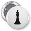 Chess King and Pawn Pin-back button