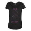 sea bitch Maternity Scoop Neck T-shirt