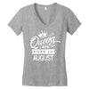 Queens Are Born In August Women's V-Neck T-Shirt