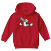 mighty hero atop a chicken Youth Hoodie