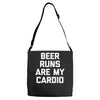beer run cardio Adjustable Strap Totes