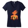 beautiful sunset Women's V-Neck T-Shirt