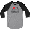 I Love My Boyfriend 3/4 Sleeve Shirt