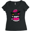 angry zombie Women's Triblend Scoop T-shirt