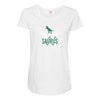 Daddy Saurus Maternity Scoop Neck T-shirt