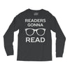 reading pun humor Long Sleeve Shirts