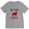 deer hunter body piercing by remington black tee shotgun rifle hunting V-Neck Tee