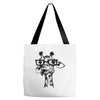nerd giraffe Tote Bags