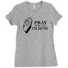 pray Ladies Fitted T-Shirt