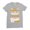 My Daughter Is Super Awesome Her Mom Ladies Fitted T-Shirt