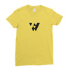 w clam Ladies Fitted T-Shirt
