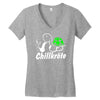 chillkrote smoke weed punk gras Women's V-Neck T-Shirt