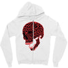 geometric skull Zipper Hoodie