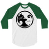yinyang cats 3/4 Sleeve Shirt