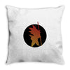 Goku Silhouette Throw Pillow