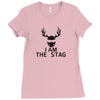 i am the stag stag night hen wedding mens Ladies Fitted T-Shirt
