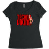 funny techno viking 3, ideal birthday present or gift Women's Triblend Scoop T-shirt