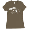 camper camping fun zelten zelt hobby freizeit outdoor pc gaming Ladies Fitted T-Shirt