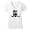 nerd is the word Women's V-Neck T-Shirt
