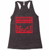warning if zombies chase us i'm tripping you Racerback Tank