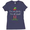 i'm not short i'm elf sized Ladies Fitted T-Shirt