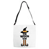 The Witch Is In Adjustable Strap Totes