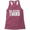 real men make twins Racerback Tank