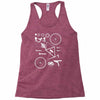 bicycle cyclopath bike hobby exploded Racerback Tank