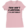 tee top joke costume rude slogan Ladies Fitted T-Shirt
