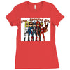 star spangled hammered Ladies Fitted T-Shirt
