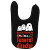 can't scare me halloween funeral direct Baby Bibs