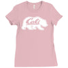 cali bear Ladies Fitted T-Shirt